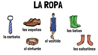 Aprender español la ropa 👕 nivel básico [upl. by Schaffer]