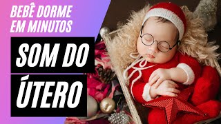 Som do Utero Materno para bebe dormir  Tela Preta [upl. by Akinnej]