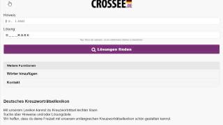 Kreuzworträtsel hilfe  wwwcrosseede [upl. by Neslund]