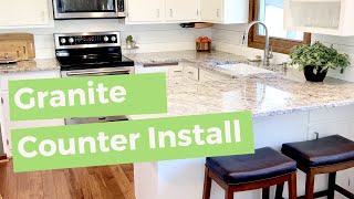 Installing Granite Countertops [upl. by Arrak]