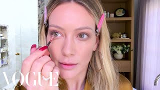 Hilary Duffs Busy Mom Makeup Routine  Beauty Secrets  Vogue [upl. by Einwat]