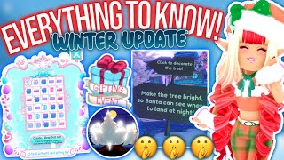 EVERYTHING TO KNOW ABOUT THE WINTER UPDATE 2022 IN ROYALE HIGH ROBLOX Royale High Snowglobe Summit [upl. by Dnarb116]