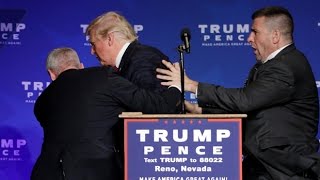 Donald Trump rushed off stage during rally in Nevada [upl. by Allisan]