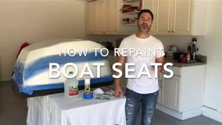 How to Repaint Vinyl Boat Seats [upl. by Eeliah99]