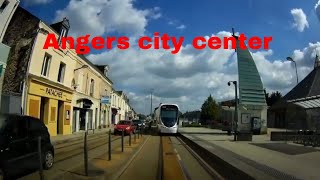 Angers city center 4K Driving French region [upl. by Cyd]