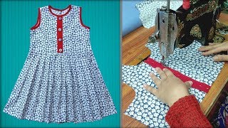 Beautiful Baby Girl Frock Cutting And Stitching Full Step By Step For New Learnerer [upl. by Peppel]