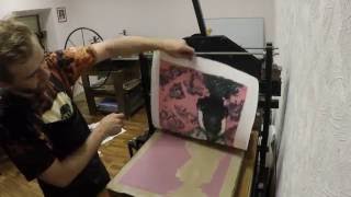 Colour lithography printing [upl. by Lalla]