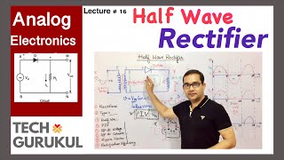 Half Wave Rectifier  Analog Electronics  TECH GURUKUL By Dinesh Arya [upl. by Abbate]