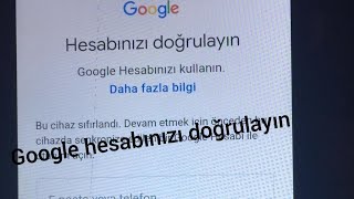 Bu cihaz sıfırlandı Gmail şifremi unuttum \u00100 çözüm [upl. by Puduns733]