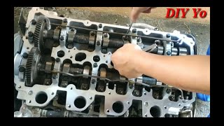 Valve clearance adjustment  Mitsubishi 4D56U Common rail DID  TRITON amp PAJERO SPORT [upl. by Ener653]