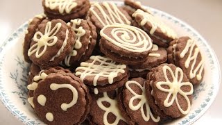 Versierde chocoladekoekjes van Saakje [upl. by Anekam]