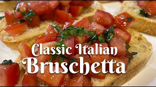 CLASSIC ITALIAN BRUSCHETTA Authentic recipe from Florence Italy [upl. by Ekenna]