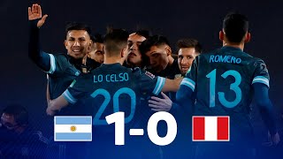 Eliminatorias  Argentina 10 Perú  Fecha 12 [upl. by Bohon728]