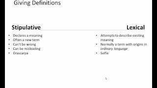 Types of Definitions [upl. by Fleece]