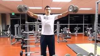 Vuelos Laterales con Mancuerna Dumbbell Lateral Raises [upl. by Averir]