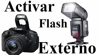 ►►Como activar flash externo con el flash de la camara en español 2017◄◄▐Anthonygrfografia▐ [upl. by Koeninger817]