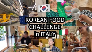 🇰🇷24 HOURS KOREAN FOOD CHALLENGE  Pooh in Italy 💕 [upl. by Nnire549]