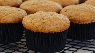 Super Moist Banana Muffin Recipe [upl. by Ettevy]