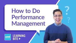 How To Do Performance Management  AIHR Learning Bite [upl. by Murage909]