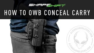 How to Use an OWB Holster for Concealed Carry [upl. by Celie269]