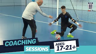 Part 1  Tony Elliott Futsal Goalkeeper Techniques  FA Learning Coaching Session [upl. by Papke]