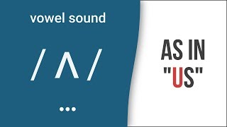 Vowel Sound  ʌ  as in quotusquot American English Pronunciation [upl. by Lali]