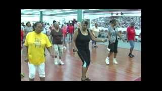 Achy Breaky Heart Electric Slide Line Dance [upl. by Eniluj37]