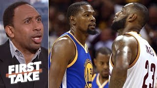 Kevin Durant vs LeBron in NBA Finals changed Stephen A‘s mind about KD  First Take [upl. by Hawthorn]