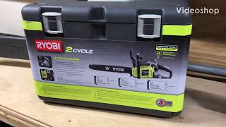 RYOBI 18” gas chainsaw review [upl. by Keon]