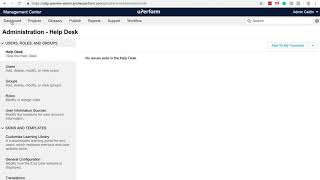 uPerform Management Center Administration Settings [upl. by Delmar]