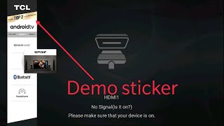 How to remove demo mode on TCL TV [upl. by Ahsataj662]