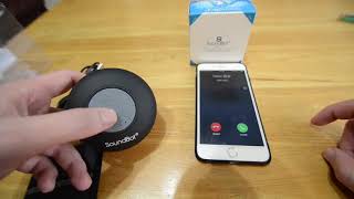 SoundBot SB510 bluetooth wireless shower speaker unboxing demo [upl. by Aisac462]