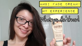 Ambi Fade Cream Review  Melasma amp Dark Spots Experience 2019 [upl. by Xeno]