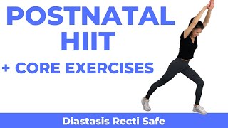 Postnatal HIIT with Diastasis Recti Exercises After Pregnancy [upl. by Etteroma188]