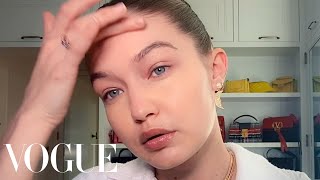 Gigi Hadid’s Guide to PostPregnancy Skin Care and Contouring  Beauty Secrets  Vogue [upl. by Origra]