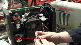 Hypertherm Powermax air leak repair [upl. by Lhadnek926]