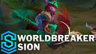 Worldbreaker Sion Skin Spotlight  League of Legends [upl. by Klinges]