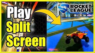 How to PLAY SPLITSCREEN in Rocket League PS4 Xbox PC Fast Method [upl. by Einahteb953]