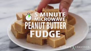 5 Minute Microwave Peanut Butter Fudge [upl. by Pascoe]