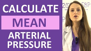 Mean Arterial Pressure MAP Calculation Formula Explained Nursing [upl. by Ahsinor846]