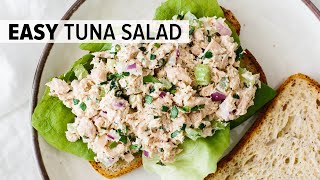 BEST TUNA SALAD RECIPE  easy amp healthy [upl. by Nirra]