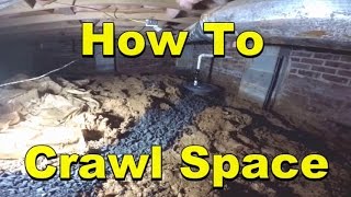 DIY  How To Remove Water From Crawl Space [upl. by Akimet]