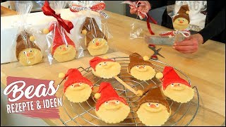 NIKOLAUS Kekse Rezept  Backen Basteln Verschenken  Weihnachtsmann Butterkeks Plätzchen [upl. by Aihsiek935]