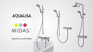 Introducing the NEW Aqualisa Midas range of thermostatic showers [upl. by Manlove741]