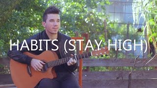 Habits Stay High  Tove Lo fingerstyle guitar cover by Peter Gergely WITH TABS [upl. by Eilla466]