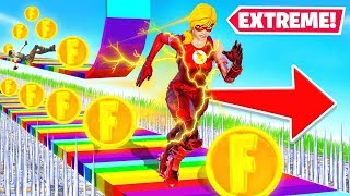 50 LEVEL FLASH DEATH RUN for VBUCKS Fortnite [upl. by Ahsai]