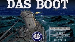 Das Boot German UBoat Simulation PCDOS 1990 ThreeSixty Pacific Inc [upl. by Eicyaj792]