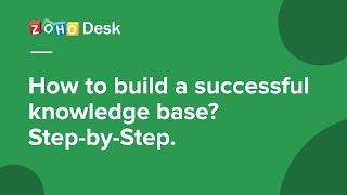 How to build a successful knowledge base StepbyStep [upl. by Nav436]