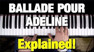 BALLADE POUR ADELINE  PIANO TUTORIAL CLAYDERMAN [upl. by Atsed199]