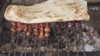 Sakatat Mangal Dalak ve böbrek şiş kebap nasıl yapılır  KES PİŞİR YE MANGAL  Yemek Tarifleri [upl. by Balac]